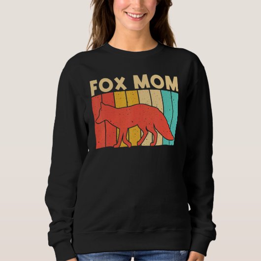 Cute Fox For Mom Women Vulpine Fox Wild Animal Trui (Voorkant)