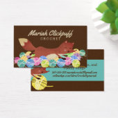 Cute fox garen breien haakwerk visitekaartje (Bureau)