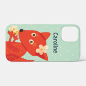 Cute fox girl name Hoesje-Mate iPhone case (Achterkant (horizontaal))