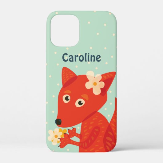 Cute fox girl name Hoesje-Mate iPhone case (Achterkant)