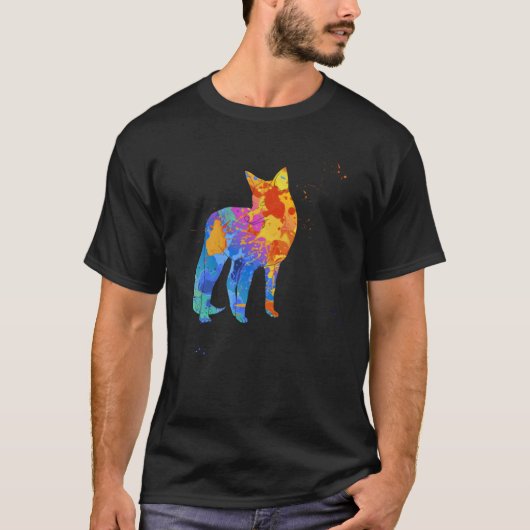 Cute Fox  Graphic  Fox Animal Graphic T-shirt (Voorkant)