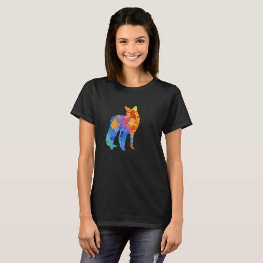 Cute Fox  Graphic  Fox Animal Graphic T-shirt (Voorkant volledig)
