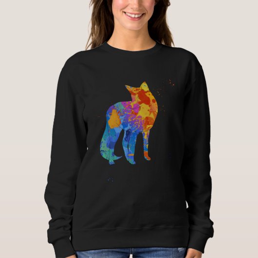 Cute Fox  Graphic  Fox Animal Graphic Trui (Voorkant)