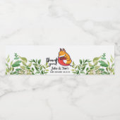 Cute Fox Hartelijk dank Baby shower Waterfles Etiket (Enkel label)