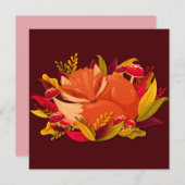 Cute Fox Holiday Kaart (Voorkant / Achterkant)