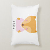 Cute Fox Illustratie -  Baby Accent Kussen (Voorkant(Verticaal))