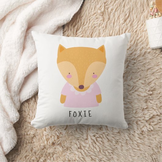 Cute Fox Illustratie - Baby Kussen (Deken)