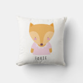 Cute Fox Illustratie -  Baby Kussen (Voorkant)
