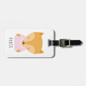 Cute Fox Illustratie -  Bagagelabel (Voorkant horizontaal)