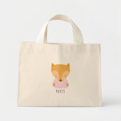 Cute Fox Illustratie -  Mini Tote Bag (Voorkant)