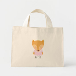 Cute Fox Illustratie - Mini Tote Bag