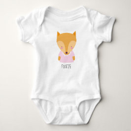 Cute Fox Illustratie - naam Romper