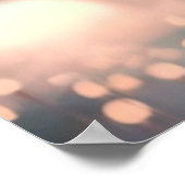 Cute Fox in Blue, Paris Eiffel Tower Personalized Poster (Hoek)