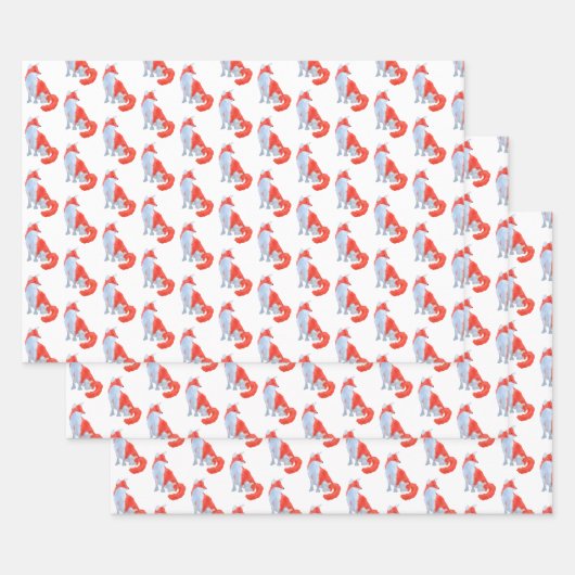 Cute Fox Inpakpapier Vel (Set)