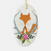 Cute Fox Keramisch Ornament (Rechts)