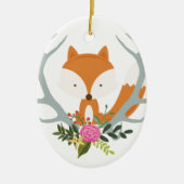 Cute Fox Keramisch Ornament (Voorkant)