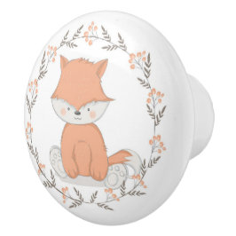 Cute Fox Keramische Knop