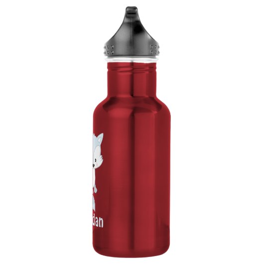 Cute Fox Kinder Personalized Waterfles (Rechts)