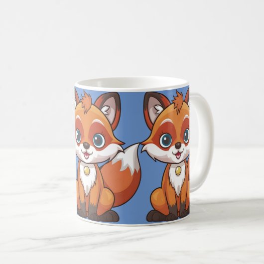 Cute fox koffiemok (Voorkant rechts)