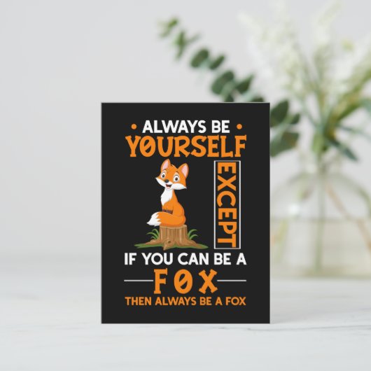 Cute Fox Lover Forest Animal Foxes Briefkaart (Staand voorkant)