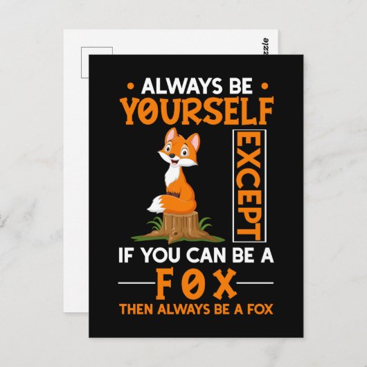 Cute Fox Lover Forest Animal Foxes Briefkaart (Voorkant / Achterkant)
