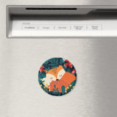 Cute Fox Magnet (Insitu (Vaatwasser))