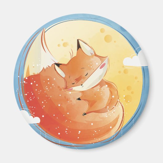 Cute Fox Magnet (Voorkant)