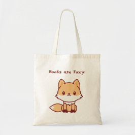 Cute Fox met aangepaste tekst Tote Bag