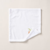 Cute Fox met bloemen Bad Handdoek (Wasdoekje)