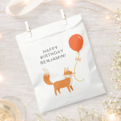 Cute Fox Modern Children's Party Bedankzakje (Geknipt)