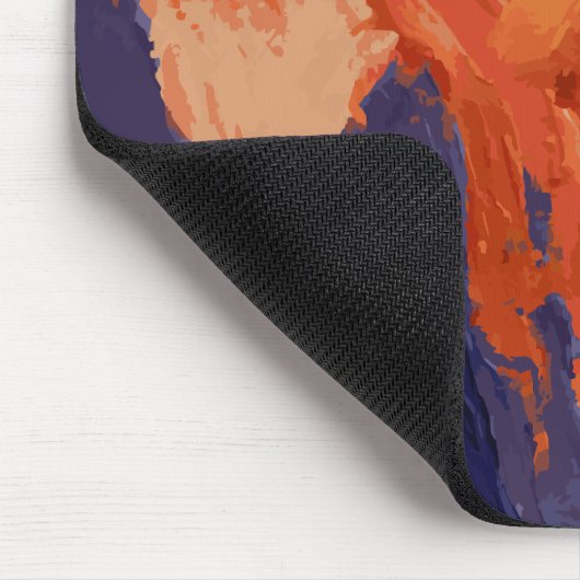 Cute Fox Mouse Pad Muismat (Hoek)