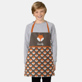 Cute Fox Name Animal Pattern Schort (Gedragen)