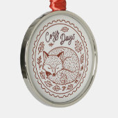 Cute Fox Nature Ornament (Rechts)