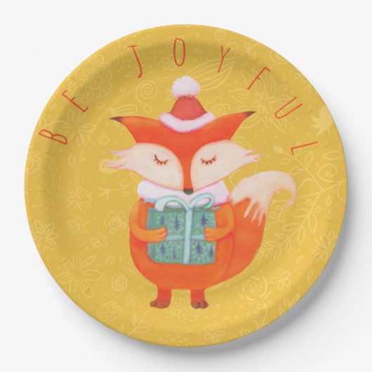 Cute fox Paper Bord, droamevenachildstore Papieren Bordje (Voorkant)