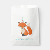 Cute Fox Party Pet Woodland Dank je cadeau Bedankzakje (Voorkant)