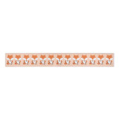 Cute Fox Pattern Animal Grosgrain Lint (Voorkant)