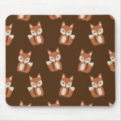 Cute Fox Pattern Muismat (Voorkant)