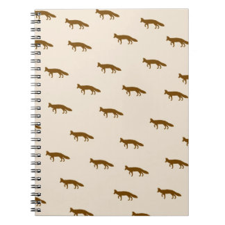 Cute  Fox Pattern Notitieboek
