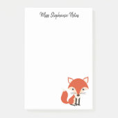 Cute Fox Post It Notes for Class-Kantoor-College (Voorkant)