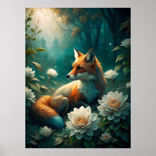 Cute Fox Poster (Voorkant)