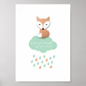 Cute Fox Poster (Voorkant)