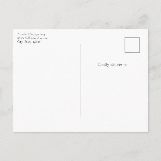 Cute Fox Pup in a Red Scarf Aankondigingskaart (Achterkant)