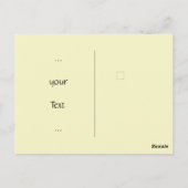 Cute fox reading a book, custom  briefkaart (Achterkant)