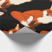 Cute Fox Sitting Glossy Wrapping Paper Cadeaupapier (Hoek)