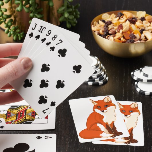 Cute Fox Sitting Kaarten (Insitu)