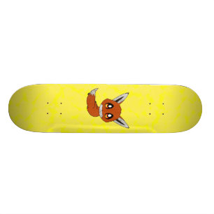 Cute fox skateboard