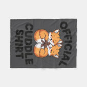 Cute Fox Snuggle Couple This Is My Cuddle Fleece Deken (Voorkant (Horizontaal))