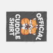 Cute Fox Snuggle Couple This Is My Cuddle Fleece Deken (Voorkant (Horizontaal))