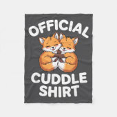 Cute Fox Snuggle Couple This Is My Cuddle  Fleece Deken (Voorkant)