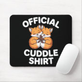 Cute Fox Snuggle Couple This Is My Cuddle  Muismat (Met muis)